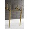 Fauceture VPB30167 Edwardian Brass Console Sink Legs, Brushed Brass VPB30167 - alternate 2